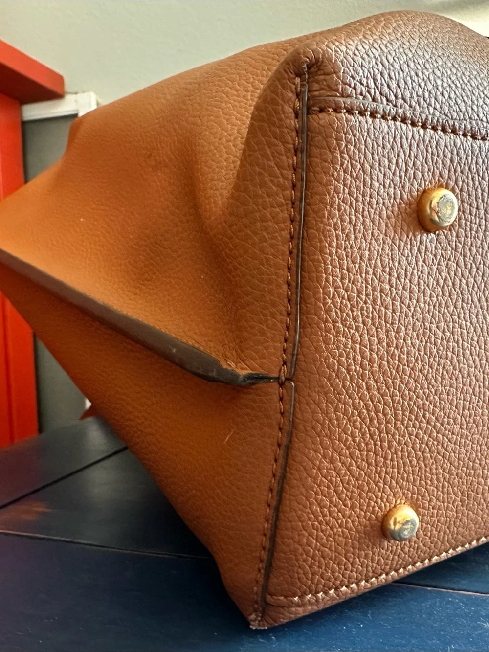Tory Burch Triple Compartment Perry Tote in Tan/Camel